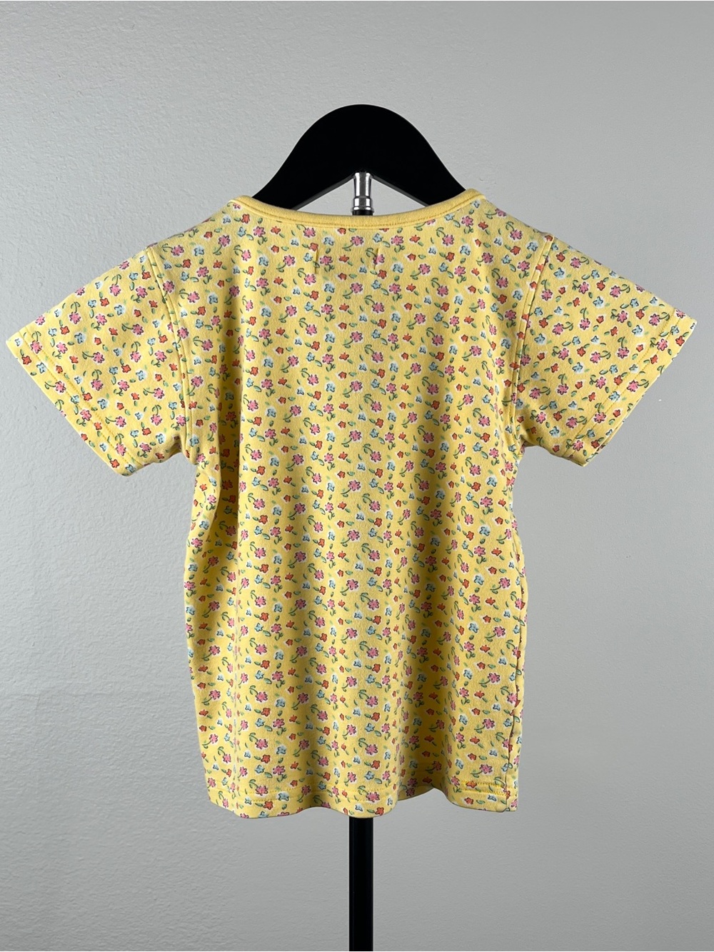 Gymboree Vintage 1998 Yellow Cotton Ditsy Floral Print Tee 5-6 - Picture 2 of 10